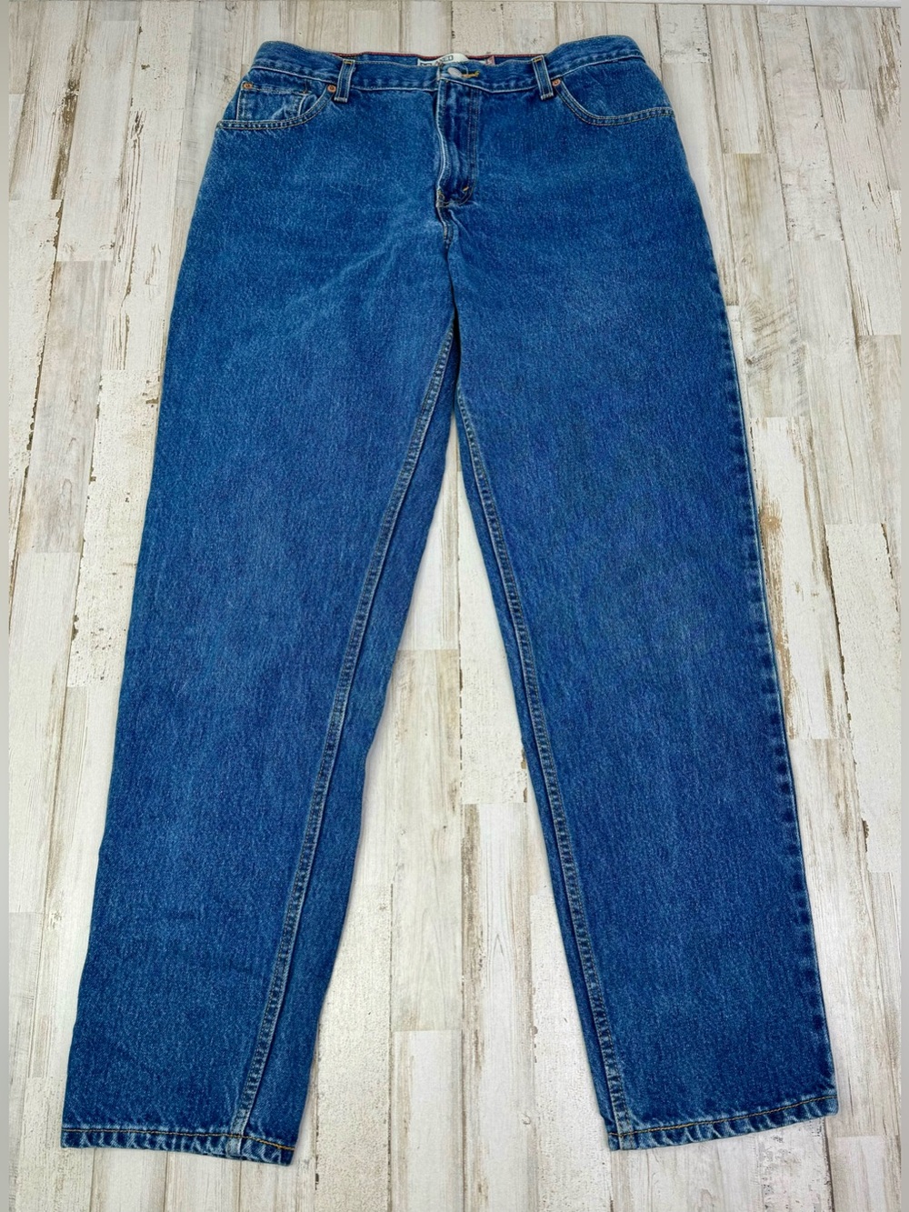 Vintage Levi's Women's 550 14L (32x33) Straight Leg Jeans Medium Wash